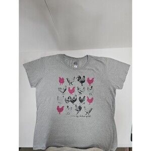 Women's Guildan Chicken 🐔 T-Shirt (Sz.XL)